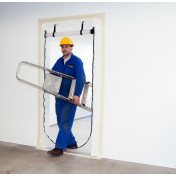 Staubschutz  Folientüren und Zubehör zur einfachen Erstellung von Schmutzschleusen Zip Door Typ U Plus 3.10 x 1.30 m, 150 my 