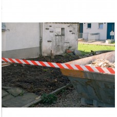 Warn- und Absperrbänder Rot/Weiss Profi 200 m x 80 mm